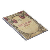 ブラウンクラシックヴィンテージ結婚ズ ノートブック (右側)