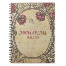 ブラウンクラシックヴィンテージ結婚ズ ノートブック