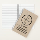 ブラウンクラフトのプロモーションロゴビジネス企業の ノートブック (内側)