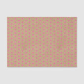 ブラウンクラフトの明るい夏の素朴ピンクフェイクのドット 薄葉紙 (正面)