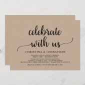 ブラウンクラフトの極上エロープメントをお祝いしよう 招待状 (正面/裏面)