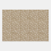 ブラウンクラフトクリスマスとタンクラフトクリスマス ラッピングペーパーシート (正面)