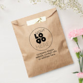 ブラウンクラフト紙会社ロゴ付きバッグのお気に入り フェイバーバッグ (封をした状態)