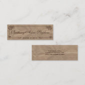 ブラウンクラフト紙卒業名カード挿入 コーリングカード (正面/裏面)