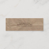 ブラウンクラフト紙卒業名カード挿入 コーリングカード (裏面)