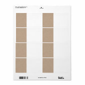 ブラウンクラフト紙背景プリント ラベル (フルシート)