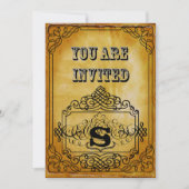 ブラウンクラフト素朴紙結婚ズ 招待状 (正面)