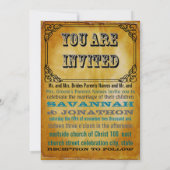 ブラウンクラフト素朴紙結婚ズ 招待状 (裏面)