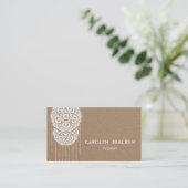 ブラウンクラ素朴フト紙マンダラドリームキャッチャー 名刺 (スタンド正面)