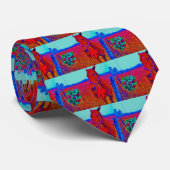 ブラウンクリスマスカラーホース:名前を追加 ネクタイ (ロール)