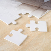 ブラウンクリスマスホースと(鳥)ショウジョウコウカンチョウ ジグソーパズル (側面)