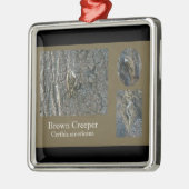 ブラウンクリーパーソングバード調整項目 メタルオーナメント (左)