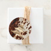 ブラウンクリームウエスタンコウィドクリスマス フェイバータグ (インサイチュ)