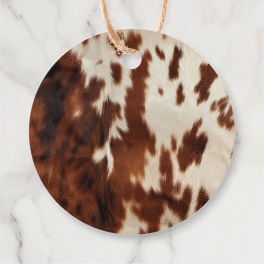 ブラウンクリームウエスタンコウィドクリスマス フェイバータグ (裏面)