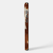 ブラウンクリームウエスタンコウィド iPhoneケース (左側面)
