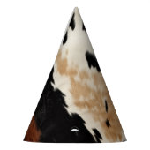 ブラウンクリームコウィド女性のカーボーイカウボーイ誕生日 パーティーハット (左)