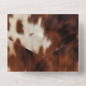 ブラウンクリームコウィド オールインワン招待状 (裏面)