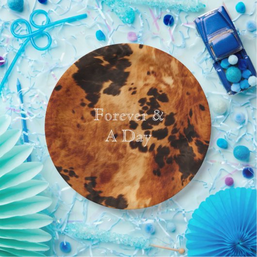 ブラウンクリームコ結婚ウィド ペーパープレート (パーティー)