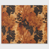 ブラウンクリームコ結婚ウィド ラッピングペーパー (フラット)