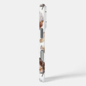 ブラウンクリームトライバル先住民羽毛 Case-Mate iPhoneケース (裏面 / 右)