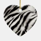 ブラウンクリームヒョウ動物 セラミックオーナメント (裏面)