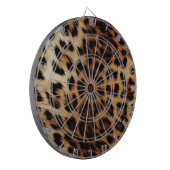 ブラウンクリームヒョウ動物 ダーツボード (正面左)