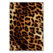 ブラウンクリームヒョウ動物 テーブルナンバー (裏面)