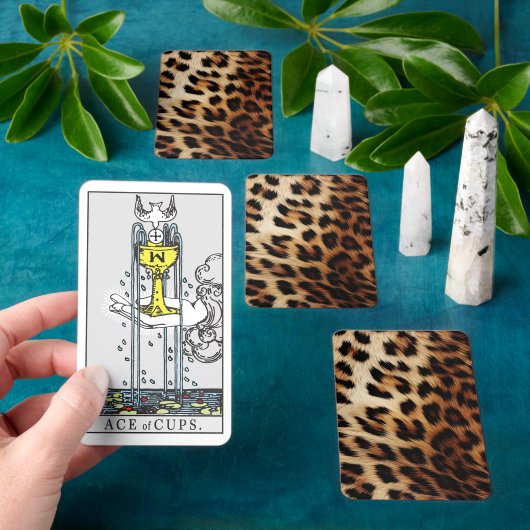 ブラウンクリームヒョウ動物 トランプ (インサイチュ)