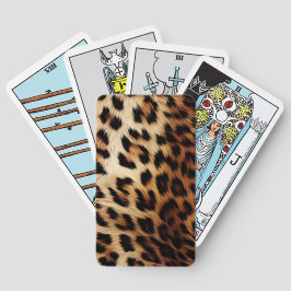 ブラウンクリームヒョウ動物 トランプ