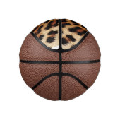 ブラウンクリームヒョウ動物 ミニバスケットボール (右)