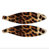 ブラウンクリームヒョウ動物 ミニバスケットボール (パネル)