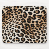 ブラウンクリームヒョウ印刷 マウスパッド (正面)