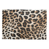 ブラウンクリームヒョウ印刷 枕カバー (裏面-左)