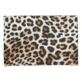 ブラウンクリームヒョウ印刷 枕カバー (正面右)