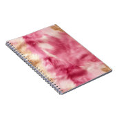 ブラウンクリームピンク女性のカーボーイ牛革 ノートブック (右側)