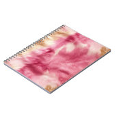 ブラウンクリームピンク女性のカーボーイ牛革 ノートブック (左側)