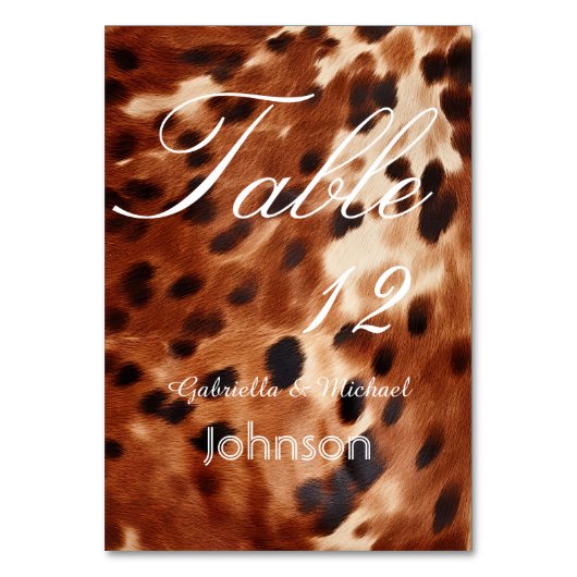 ブラウンクリームブラックコウィドテーブル番号 テーブルナンバー (正面)