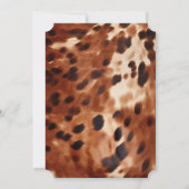 ブラウンクリームブラックコウィドブライダルシャワー 招待状 (裏面)