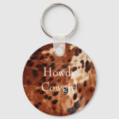 ブラウンクリームブラックコウィド キーホルダー (正面)