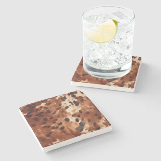 ブラウンクリームブラックコウィド ストーンコースター (横)