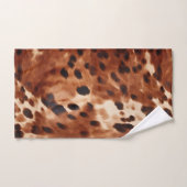 ブラウンクリームブラックコウィド バスタオルセット (ハンドタオル)