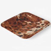 ブラウンクリームブラックコウィド ペーパープレート (傾斜あり)