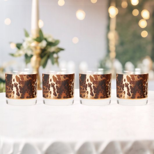 ブラウンクリームブラック南西コウィド ウイスキーグラス (インサイチュ (ウェディング))