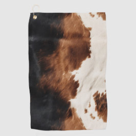 ブラウンクリームブラック南西コウィド ゴルフタオル