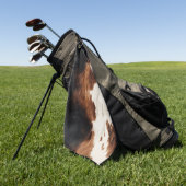 ブラウンクリームブラック南西コウィド ゴルフタオル (グリーン)