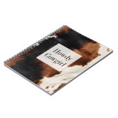 ブラウンクリームブラック南西コウィド ノートブック (左側)