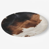 ブラウンクリームブラック南西コウィド ペーパープレート (アングル)