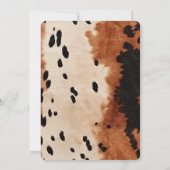 ブラウンクリームブラック牛革ブーツ 招待状 (裏面)