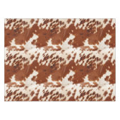 ブラウンクリームホワイトコウィド テーブルクロス (正面(横))