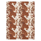 ブラウンクリームホワイトコウィド テーブルクロス (正面)